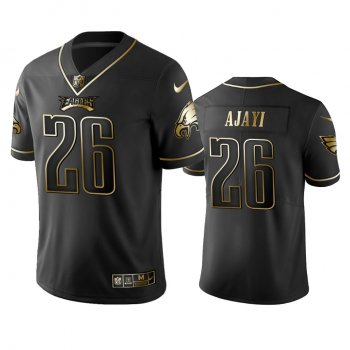 Men's NFL 100 Commercial Jay Ajayi Philadelphia Eagles Black Golden Edition Vapor Untouchable Limited Jersey