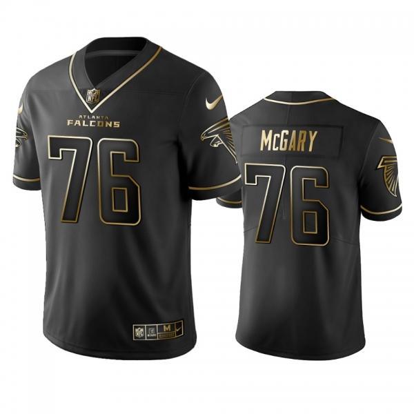 Men's Falcons Kaleb McGary Black Golden Edition Jersey