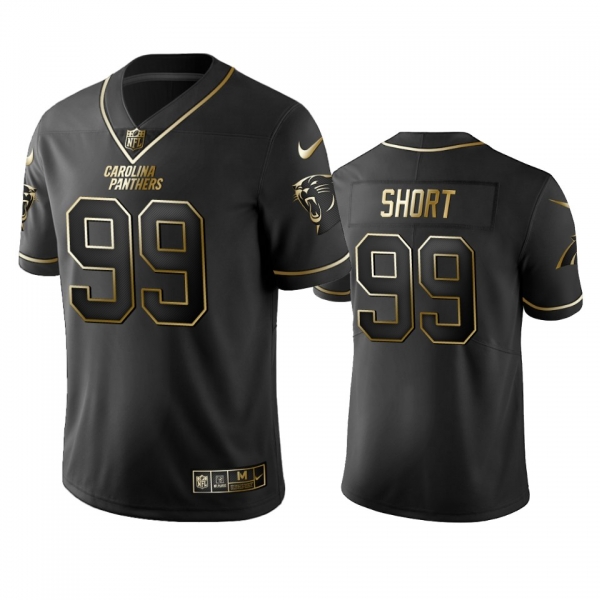 Men's Carolina Panthers Kawann Short Black Golden Edition 2019 Vapor Untouchable Limited Jersey