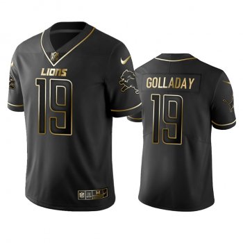 Men's Detroit Lions Kenny Golladay Black Golden Edition 2019 Vapor Untouchable Limited Jersey