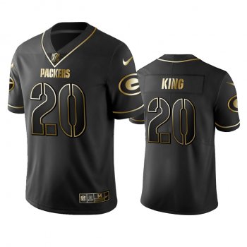 Men's NFL 100 Commercial Kevin King Green Bay Packers Black Golden Edition Vapor Untouchable Limited Jersey