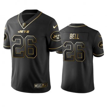 Men's New York Jets Le'Veon Bell Black Golden Edition 2019 Vapor Untouchable Limited Jersey