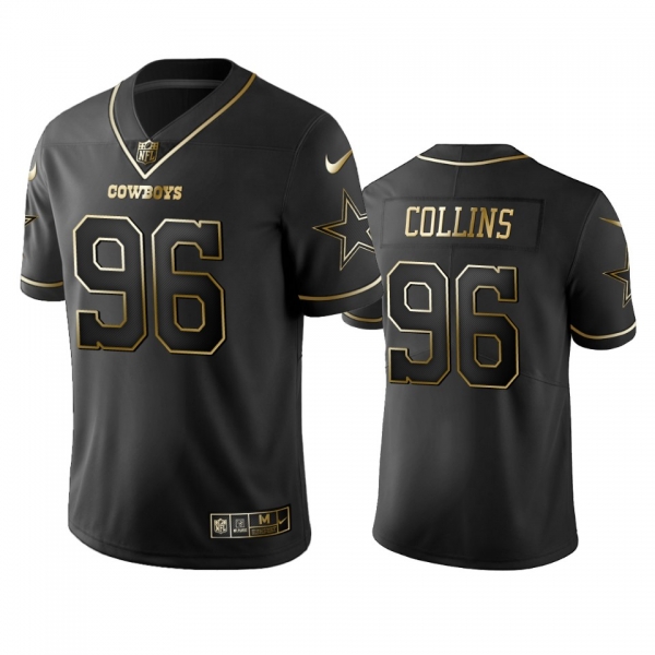 Men's Dallas Cowboys Maliek Collins Black Golden Edition 2019 Vapor Untouchable Limited Jersey