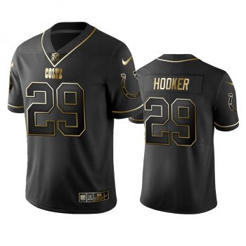 Men's Indianapolis Colts Malik Hooker Black Golden Edition 2019 Vapor Untouchable Limited Jersey