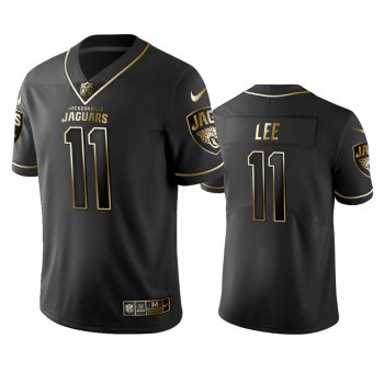 Men's Jacksonville Jaguars Marqise Lee Black Golden Edition 2019 Vapor Untouchable Limited Jersey