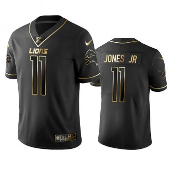 Men's NFL 100 Marvin Jones Jr Detroit Lions Black Golden Edition Vapor Untouchable Limited Jersey