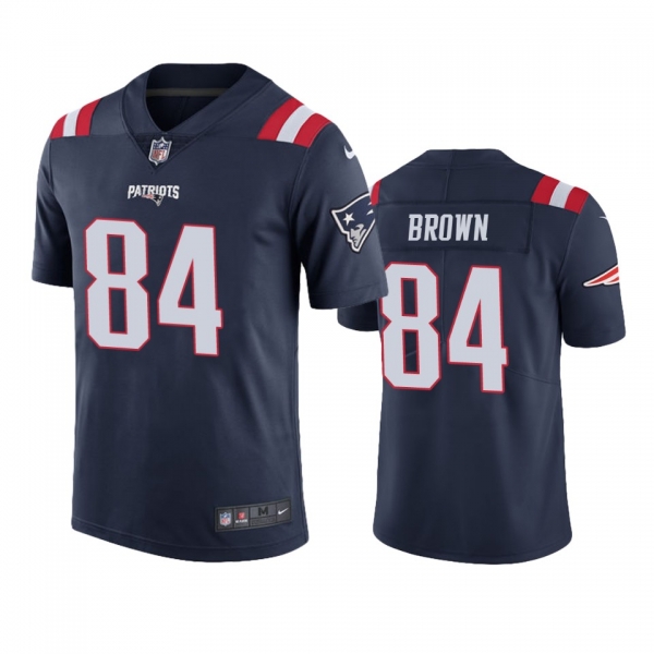 Men's New England Patriots Antonio Brown Navy Color Rush Limited Jersey