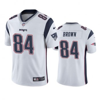 Men's New England Patriots Antonio Brown White Vapor Limited Jersey