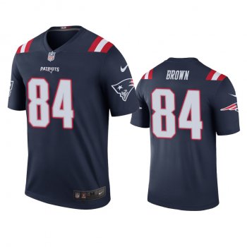 Men's New England Patriots Antonio Brown Navy Color Rush Legend Jersey