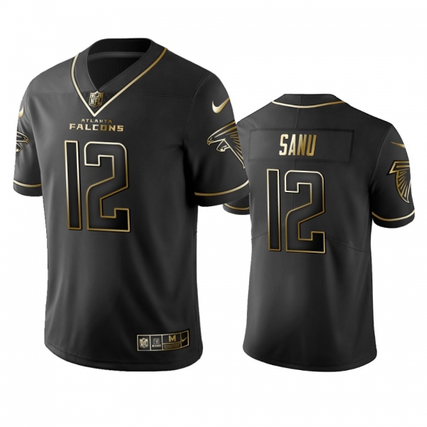 Men's Atlanta Falcons Mohamed Sanu Black Golden Edition 2019 Vapor Untouchable Limited Jersey