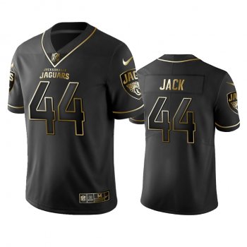 Men's NFL 100 Myles Jack Jacksonville Jaguars Black Golden Edition Vapor Untouchable Limited Jersey