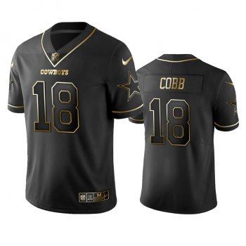 Men's Dallas Cowboys Randall Cobb Black Golden Edition 2019 Vapor Untouchable Limited Jersey