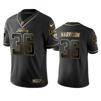 Men's Jacksonville Jaguars Ronnie Harrison Black Golden Edition 2019 Vapor Untouchable Limited Jersey