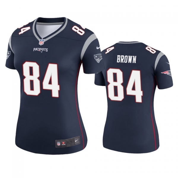 Women New England Patriots Antonio Brown Navy Legend Jersey