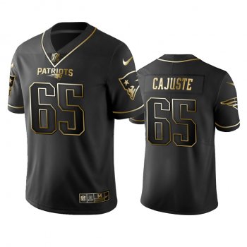 Men's Yodny Cajuste Patriots Black Golden Edition Jersey