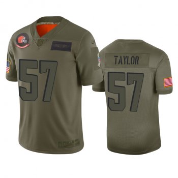 Cleveland Browns Adarius Taylor Camo 2019 Salute to Service Limited Jersey