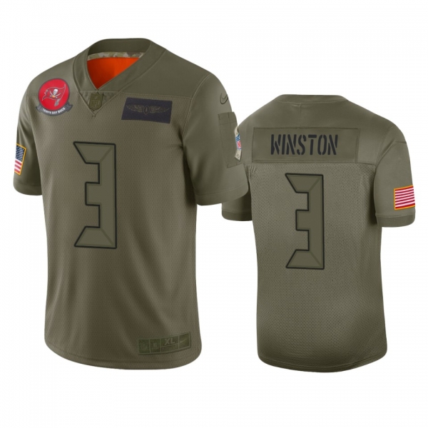 Tampa Bay Buccaneers Jameis Winston Camo 2019 Salute to Service Limited Jersey