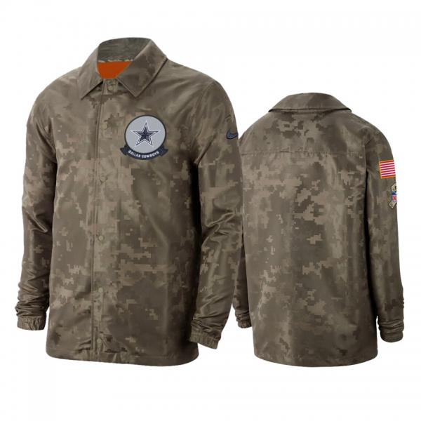 Dallas Cowboys Camo 2019 Salute to Service Sideline Full-Zip Lightweight Jacket