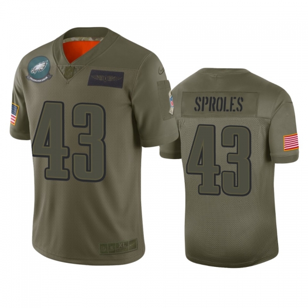 Philadelphia Eagles Darren Sproles Camo 2019 Salute to Service Limited Jersey