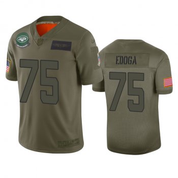 New York Jets Chuma Edoga Camo 2019 Salute to Service Limited Jersey