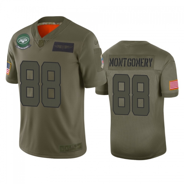 New York Jets Ty Montgomery Camo 2019 Salute to Service Limited Jersey