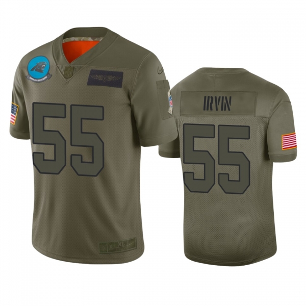 Carolina Panthers Bruce Irvin Camo 2019 Salute to Service Limited Jersey