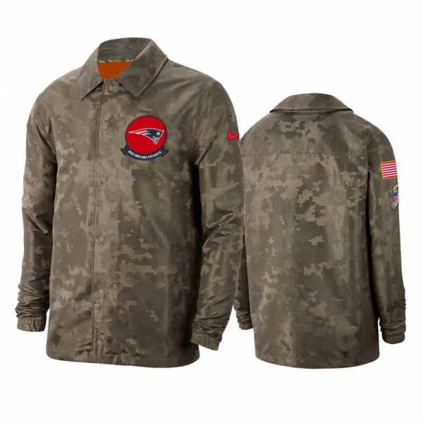 New England Patriots Camo 2019 Salute to Service Sideline Full-Zip Lightweight Jacket