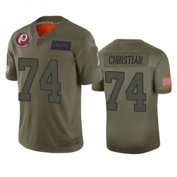 Washington Redskins Geron Christian Camo 2019 Salute to Service Limited Jersey