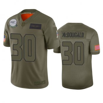 Seattle Seahawks Brad McDougald Camo 2019 Salute to Service Limited Jersey