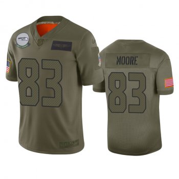 Seattle Seahawks David Moore Camo 2019 Salute to Service Limited Jersey