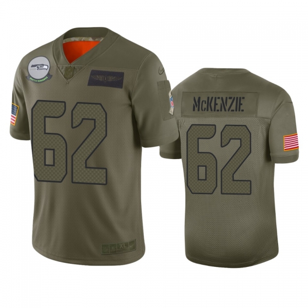 Seattle Seahawks Kahlil McKenzie Camo 2019 Salute to Service Limited Jersey