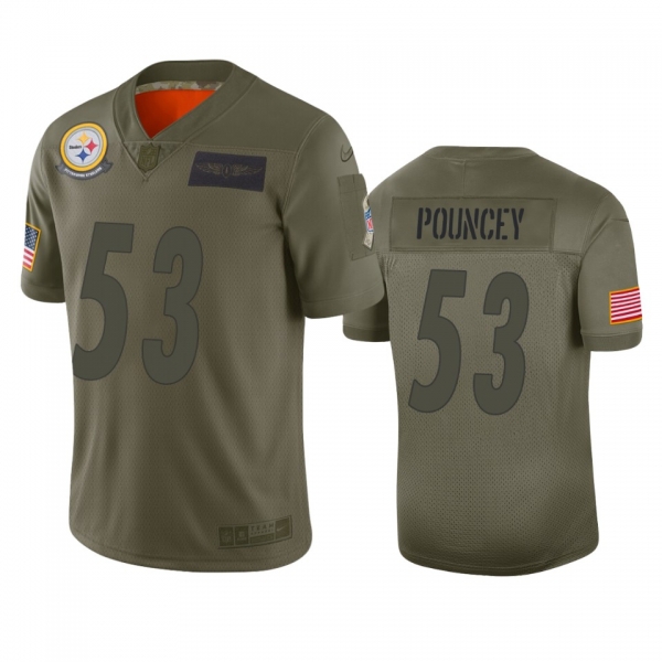 Pittsburgh Steelers Maurkice Pouncey Camo 2019 Salute to Service Limited Jersey