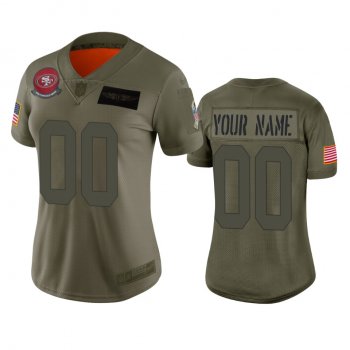 Women's San Francisco 49ers Custom Camo 2019 Salute to Service Limited Jersey