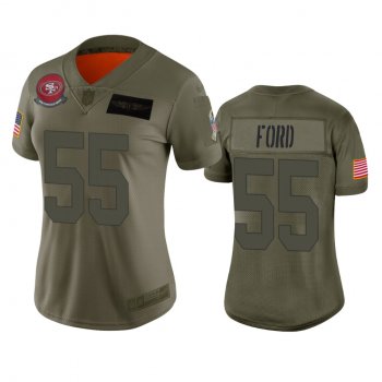 Women's San Francisco 49ers Dee Ford Camo 2019 Salute to Service Limited Jersey