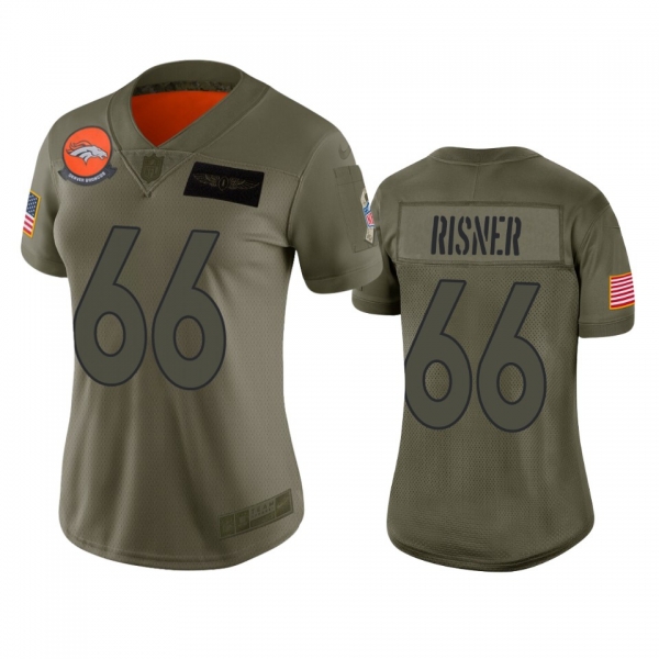 Women's Denver Broncos Dalton Risner Camo 2019 Salute to Service Limited Jersey