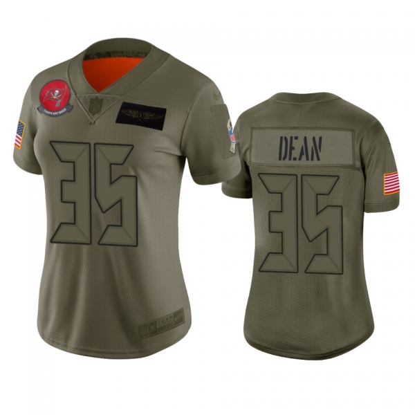 Women's Tampa Bay Buccaneers Jamel Dean Camo 2019 Salute to Service Limited Jersey