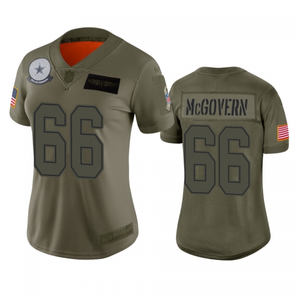 Women's Dallas Cowboys Connor McGovern Camo 2019 Salute to Service Limited Jersey