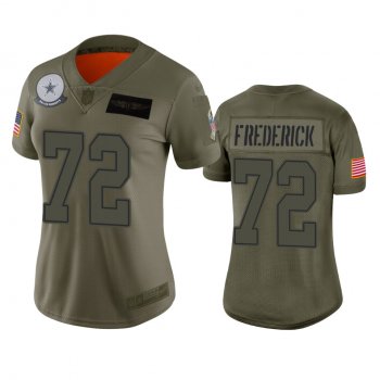 Women's Dallas Cowboys Travis Frederick Camo 2019 Salute to Service Limited Jersey