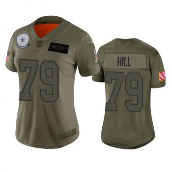 Women's Dallas Cowboys Trysten Hill Camo 2019 Salute to Service Limited Jersey