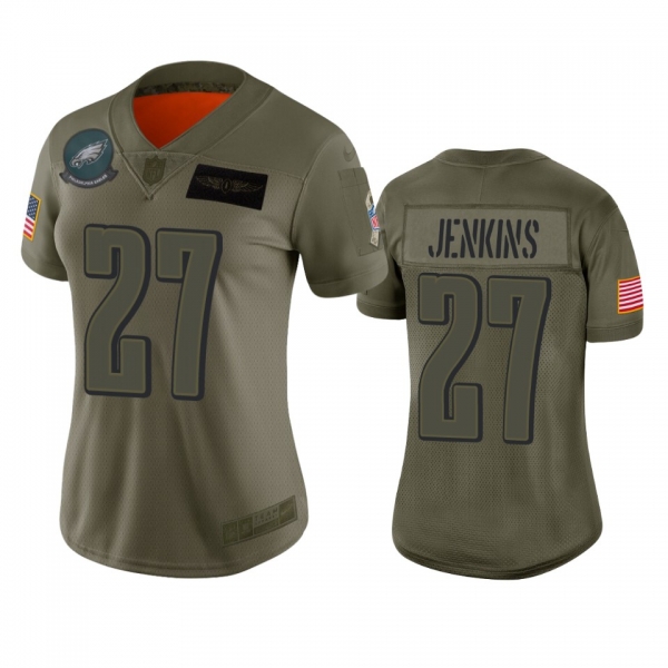 Women's Philadelphia Eagles Malcolm Jenkins Camo 2019 Salute to Service Limited Jersey