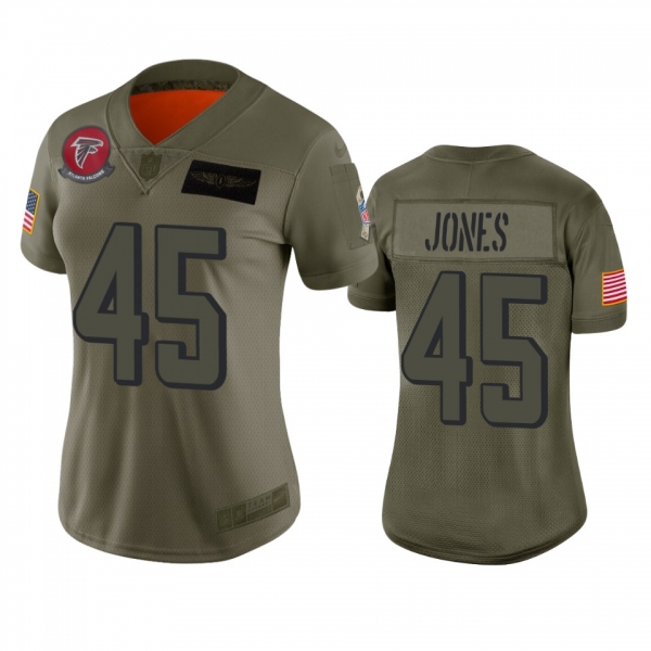 Women's Atlanta Falcons Deion Jones Camo 2019 Salute to Service Limited Jersey