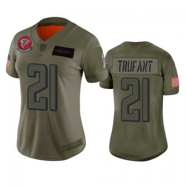 Women's Atlanta Falcons Desmond Trufant Camo 2019 Salute to Service Limited Jersey