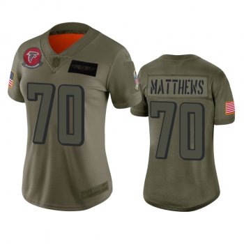 Women's Atlanta Falcons Jake Matthews Camo 2019 Salute to Service Limited Jersey