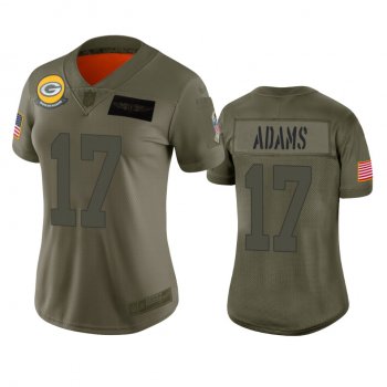 Women's Green Bay Packers Davante Adams Camo 2019 Salute to Service Limited Jersey