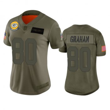 Women's Green Bay Packers Jimmy Graham Camo 2019 Salute to Service Limited Jersey