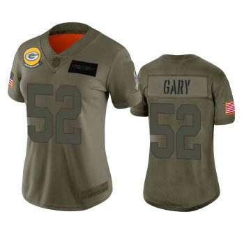 Women's Green Bay Packers Rashan Gary Camo 2019 Salute to Service Limited Jersey