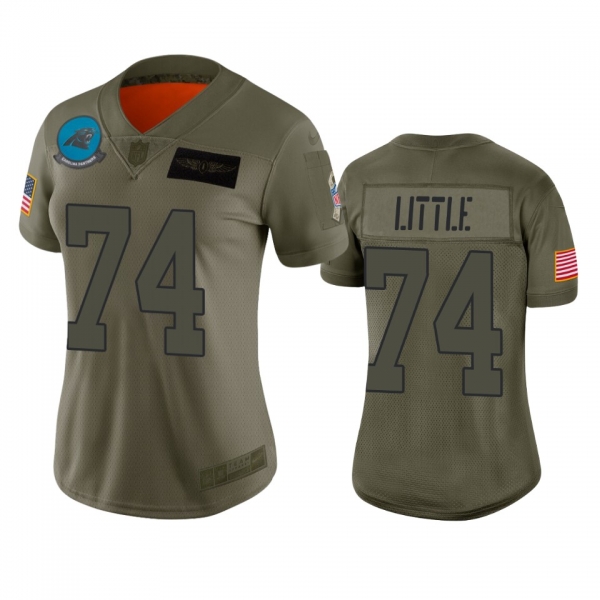 Women's Carolina Panthers Greg Little Camo 2019 Salute to Service Limited Jersey