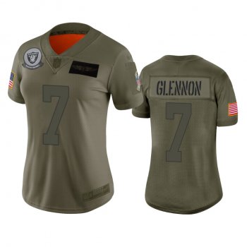 Women's Oakland Raiders Mike Glennon Camo 2019 Salute to Service Limited Jersey