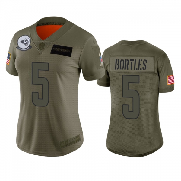 Women's Los Angeles Rams Blake Bortles Camo 2019 Salute to Service Limited Jersey