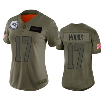 Women's Los Angeles Rams Robert Woods Camo 2019 Salute to Service Limited Jersey